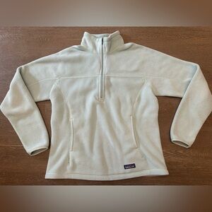 PATAGONIA SYNCHILLA MINT GREEN QUARTER ZIP FLEECE PULLOVER - Size Large SKU:408